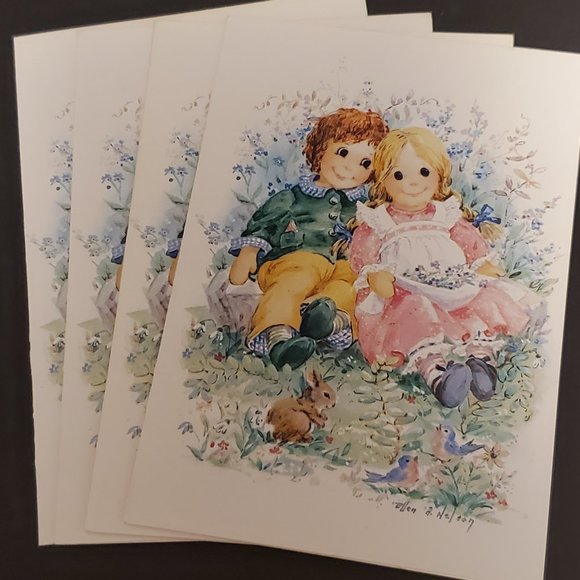 Greeting Cards 9 Red Farm Studio Rag Dolls - Picture 2 of 6